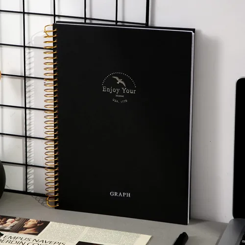 Miniatura 9 de FLYING EAGLE Cuaderno de gráficos grande de 8.5 x 11 pulgadas, cuadrícula gráfica en espiral, 210 páginas, cuaderno gráfico de tapa dura, cuaderno