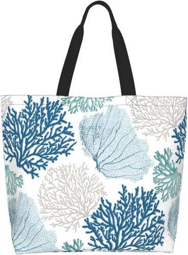 Miniatura 10 de Bolsa de mano para mujer, bolsa de playa grande, reutilizable, bolsa de comestibles, bolsa de hombro casual, bolsa de mano para compras, viajes