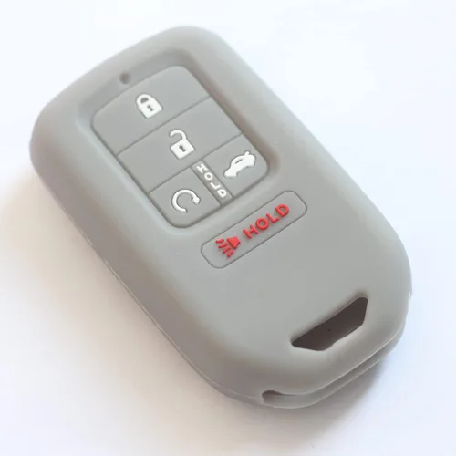 Miniatura 6 de 2 fundas de silicona de goma para llavero inteligente con 5 botones, protector de piel sin llave con llavero compatible con Honda Accord Civic 2018