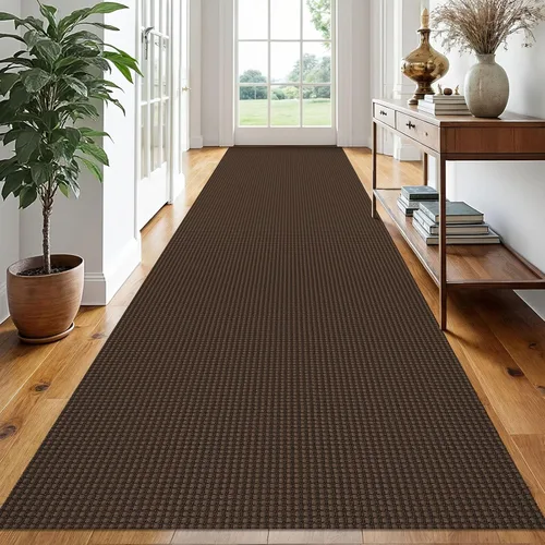 Miniatura 132 de EARTHALL Alfombra de pasillo 3x14 pies, alfombras lavables extra largas para pasillos, tejidas, antideslizante, alfombra trenzada para entrada