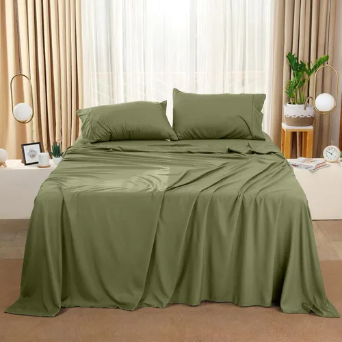 Miniatura 409 de Utopia Bedding Juego de sábanas Queen – Sábanas de 4 piezas para cama tamaño Queen, microfibra suave y transpirable, incluye 1 sábana bajera, 1 Gris