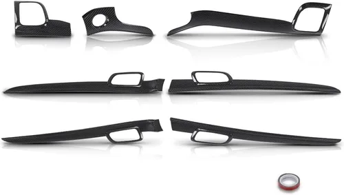 Miniatura 9 de G-PLUS Moldura de panel de salpicadero compatible con Jeep Grand Cherokee 2011-2021, 7 piezas de moldura de panel de consola central y moldura