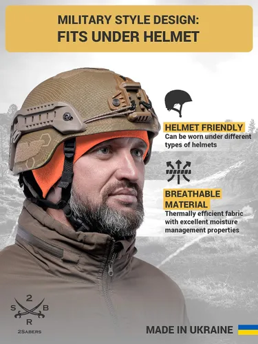 Miniatura 4 de 2SBR 2SABERS Gorra de reloj de forro polar 170 para hombre y mujer, gorro de calavera militar