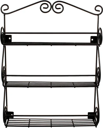 Miniatura 4 de FitWell - Estante de especias de pared con desplazamiento de 3 niveles, gabinete de especias tradicional y cocina, organizador de belleza y esmalte