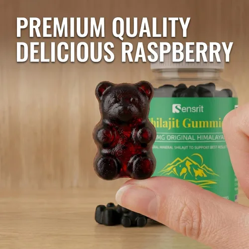 Miniatura 7 de Shilajit Gummies 600mg Resina Shilajit pura del Himalaya Energía natural, resistencia, claridad mental y apoyo de vitalidad para hombres