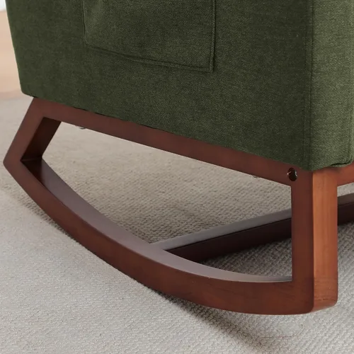 Miniatura 7 de HCHAIRH Rocking Chair Nursery, Nursery Rocking Chairs with Foot Rest, Comfy Glider Rocker Nursing Chair with Back Pillow for Nursing, Living Room
