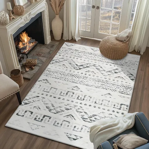 Miniatura 35 de jinchan Alfombra marroquí de pasillo 2x10 para pasillo - Alfombra de pasillo para cocina bohemia lavable a máquina, alfombra moderna suave, Boho