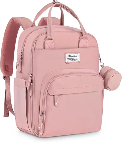 Miniatura 34 de RUVALINO Mochila para pañales, mochila de viaje multifunción, bolsa de maternidad para bebé, gran capacidad, impermeable y elegante, gris hierro
