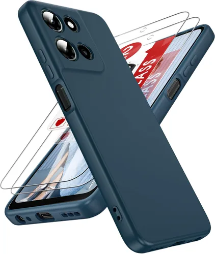 Miniatura 36 de LeYi Funda para Motorola Moto G Play 4G 2024: Funda para Moto G Play 4G 2024 con funda delgada y antiarañazos, silicona líquida a prueba de golpes