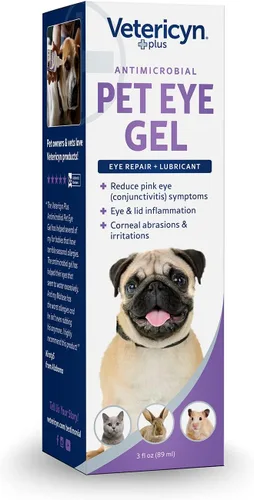 Miniatura 7 de Vetericyn Plus Pet Eye Gel Alternativa de ungüento para ojos de perros y gatos para lubricar y aliviar irritaciones y abrasiones oculares, reducir