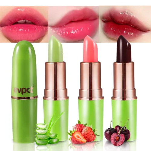Miniatura 25 de evpct 2 Piezas Lápiz Labial Líquido Verde Esmeralda con Brillo Glitter, Brillo Labial Tinte y Delineador de Labios Retráctil, Set de Maquillaje