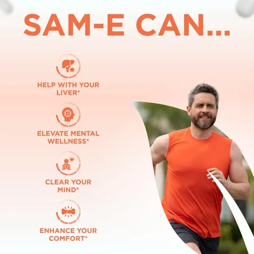 Miniatura 6 de Clear Formulas Bioactive SAM-e 400 mg - Suplemento SAM-e de alta resistencia con forma S, S biológicamente activa para el hígado y el estado