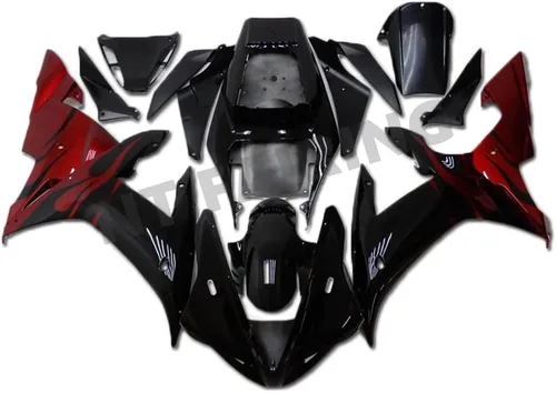 Miniatura 14 de Nardo gris carenado apto para Yamaha 2002 2003 YZF R1 inyección ABS plásticos carrocería kit cuerpo cuerpo cuerpo trabajo YZF-R1 02 03 AGY