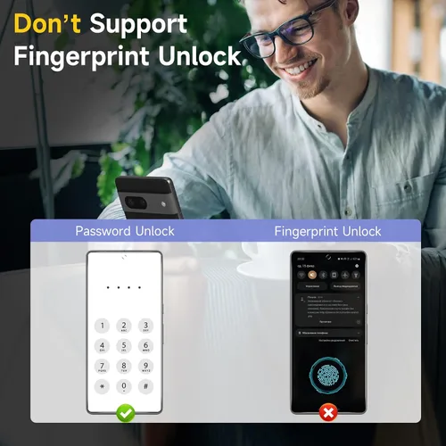 Miniatura 6 de YWXTW [Paquete de 2] Protector de pantalla de privacidad para Google Pixel 8, protector de pantalla de vidrio templado inastillable para Google