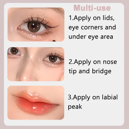 Miniatura 8 de 6 piezas de delineador de ojos con purpurina líquida, maquillaje coreano, sombra de ojos brillo bajo, maquillaje de ojos brillante para San