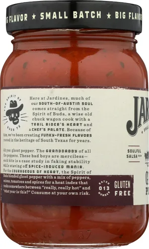 Miniatura 6 de Jardine's 7J Ranch Salsa de pimienta fantasma, XXX caliente, 16 onzas