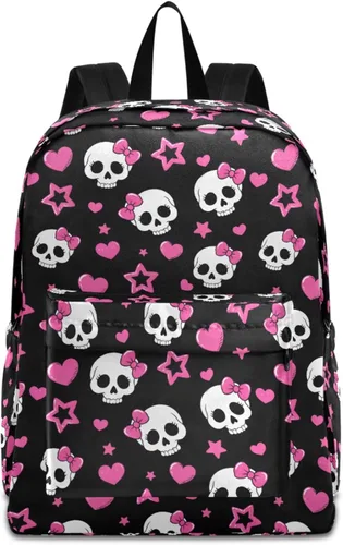 Miniatura 30 de MNSRUU Mochila para estudiantes para la escuela, Halloween, mochila luminosa de murciélagos para laptop, mochila estética para niñas, niños, mochila