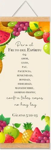 Miniatura 9 de Pergaminos Cristianos con Diferentes Diseos y Versculos de la Biblia; Decoracin de Pared para Nios y Adultos; Regalos Cristianos; 30Hx12W" Pergamino