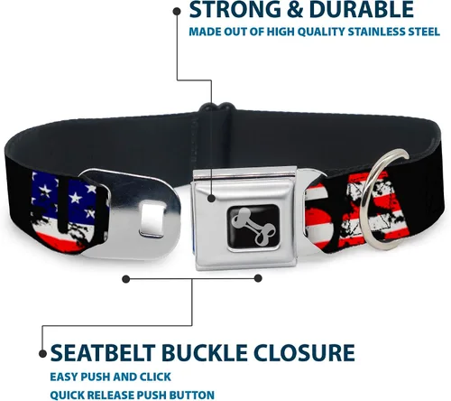 Miniatura 4 de Buckle Down "Bandera de EE. UU. Collares para perros., Varios