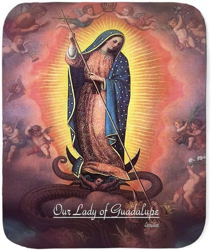 CafePress Our Lady of Guadalupe Rev 12 - Manta de forro polar Sherpa B Sherpa de 60 pulgadas de largo x 50 pulgadas de ancho
