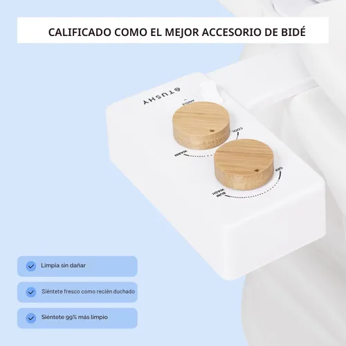 Miniatura 2 de TUSHY Spa - Accesorio de bidé para inodoro de agua caliente autolimpiable. Boquilla, ángulo y presión ajustables. Fácil instalación DIY en el hogar