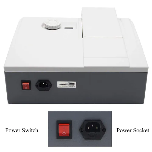 Miniatura 6 de CGOLDENWALL Espectrómetro digital Espectrómetro Espectrómetro Visible Lámpara de tungsteno para laboratorio Pruebas médicas Industria petroquímica