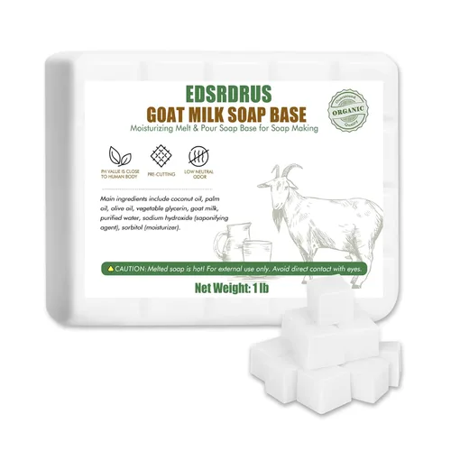 Miniatura 21 de EDSRDRUS Base de jabón aromática de 2 libras, hecha a mano con miel y aceite de coco, base de jabón hidratante para derretir y verter