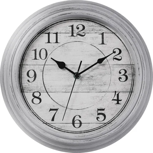 Miniatura 10 de Reloj de pared, reloj clásico silencioso de bronce, funciona con pilas, decorativo para sala de estar, dormitorio, cocina, oficina (16 pulgadas)