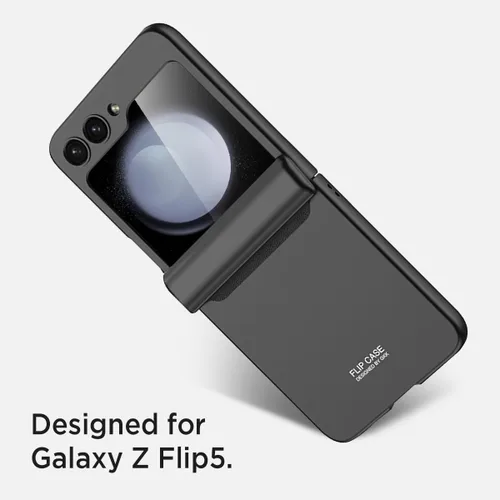 Miniatura 2 de Miimall Funda para Samsung Galaxy Z Flip 5 con protección de bisagra, [protector de pantalla integrado] Funda de cuerpo completo de policarbonato