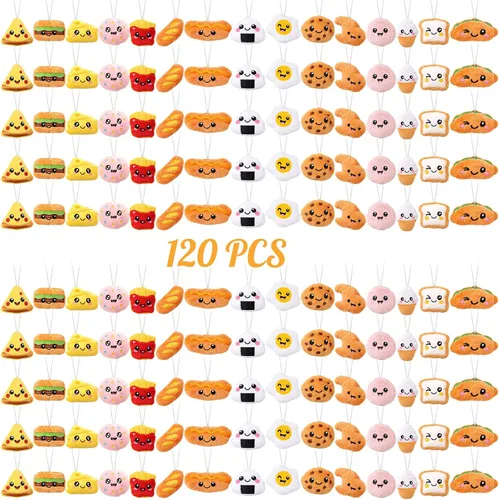 Miniatura 9 de Libima 150 piezas de mini animales de peluche de mar, animales de frutas de peluche para llavero, juego para carnaval, cumpleaños, aula, premios