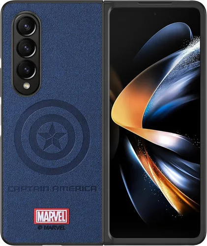Miniatura 7 de IRON SPIDER Funda para Samsung Galaxy Z Fold 3 5G, con personaje de superhéroe compatible con Galaxy Z Fold 3 5G, funda de piel azul
