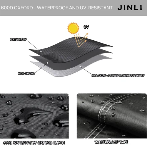 Miniatura 4 de JINLI Tienda de campaña redonda para cama elástica de 12 pies (solo tienda), cubierta de sombrilla para cama elástica de tela Oxford, adecuada