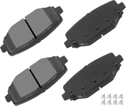 Miniatura 26 de cciyu Juego de pastillas de freno de cerámica delanteras y traseras D946 D683, 8 piezas para BMW 330Ci 2001-2005 para BMW 330i 2001-2005 para BMW