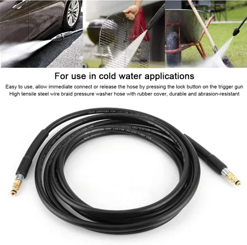 Miniatura 4 de Manguera de repuesto para lavadora de energía eléctrica, manguera de limpieza de agua para lavadora de alta presión, tubo de limpieza de automóvil