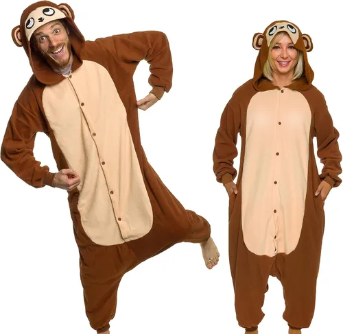 Miniatura 25 de Funziez! - Disfraz de Halloween para adultos, disfraz de animales y criaturas marinas, mameluco afelpado para cosplay, para mujeres y hombres
