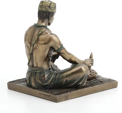 Miniatura 3 de Veronese Design - Estatua de dios africanos de 5 1/8 pulgadas de alto Orunla el Orisha de la Sabiduría, destino y profecía, acabado de bronce antiguo