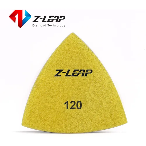 Miniatura 6 de Almohadillas de lijado de diamante triangular para herramientas oscilantes Discos de pulido de hojas de papel de lija 3 "(80 mm) grano 120