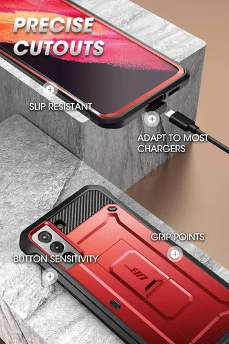 Miniatura 6 de SUPCASE, Unicorn Beetle Pro Series - Funda diseñada para Samsung Galaxy S21 5G (lanzamiento 2021),Funda robusta de doble capa, con función de Ruddy