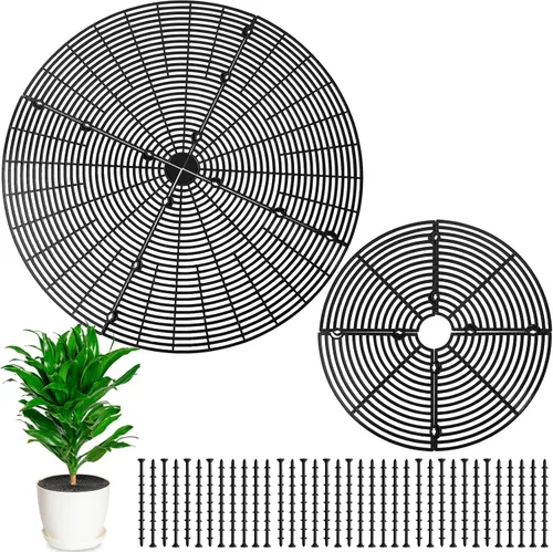 Newtay 2 fundas protectoras de suelo para macetas, protectores de flores cortables contra animales, gatos, ardillas, tapones para excavar plantas