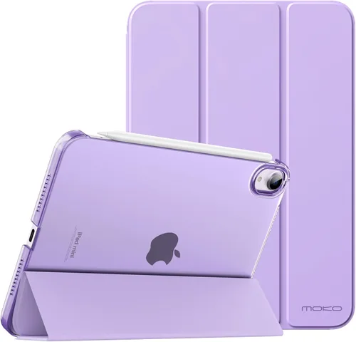 Miniatura 33 de MoKo Funda para iPad mini 7 (A17 Pro) Generación 2024, Funda para iPad mini 6 2021, Funda Protectora Delgada y Ligera de 8.3 Pulgadas con Carcasa