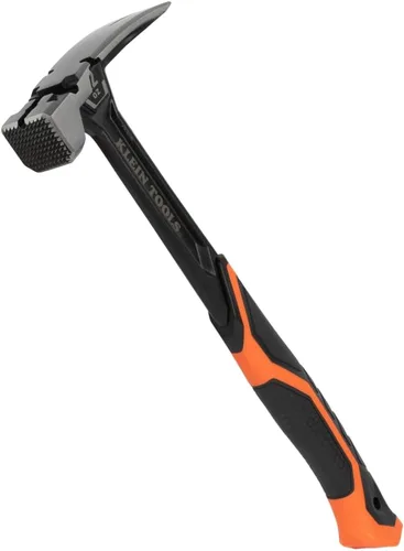 Miniatura 14 de Klein Tools 832-26 - Martillo de carpintero de 26 onzas con garra de lineal, mango de fibra de vidrio, resistente para postes de servicios públicos