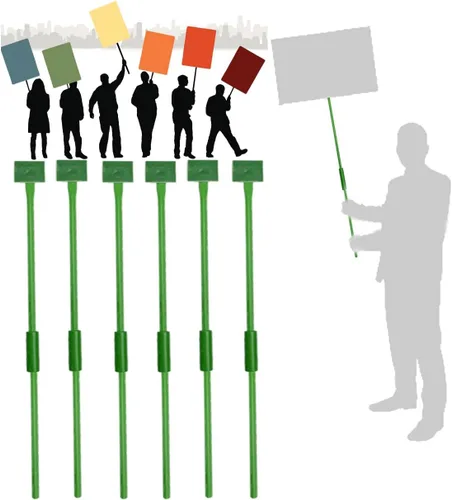 Letreros de campaña electoral para patio, estacas de protesta, postes de desfiles de Sologan, carteles con asa para grandes ceremonias, votación