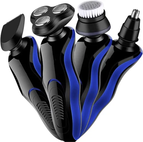Miniatura 2 de Maquinilla de afeitar eléctrica para hombres – Afeitadoras rotativas 4 en 1 para hombres – Kit de aseo eléctrico – Maquinillas de afeitar húmedas