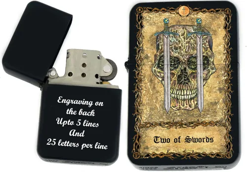 Miniatura 24 de Tarjeta de tarot personalizada, mazo de tarot de huesos eternos mayores, tarjetas coloridas, regalos coleccionables únicos, encendedores a prueba