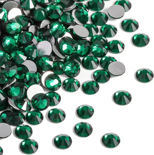 Miniatura 19 de Beadsland 2880 piezas de diamantes de imitación de cristal con reverso plano, gemas redondas para decoración de uñas y manualidades, cristal, SS16