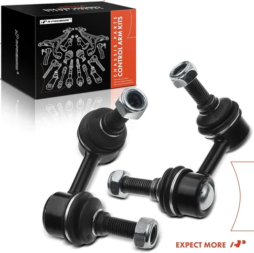 Miniatura 9 de A-Premium 2 eslabones de barra estabilizadora delantera, compatibles con Nissan Frontier 2005-2019, Pathfinder 2005-2012, Xterra 2005-2015, Suzuki
