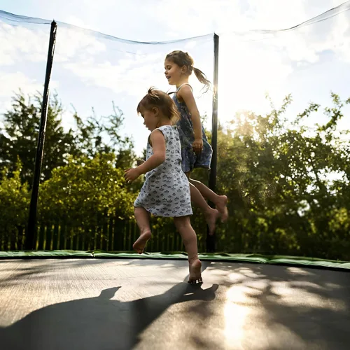 Miniatura 6 de SKOK Trampoline for Kids,400LBS Outdoor Trampoline with Net-ASTM Approved Trampoline for Children and Adults Manzana Verde (Apple Green)