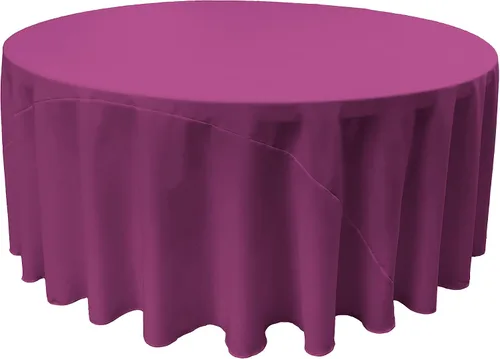 Miniatura 87 de LA Linen - Mantel redondo lavable de popelina de poliéster, resistente a manchas y arrugas, 51", mantel de tela para comedor, cocina, fiesta, Negro