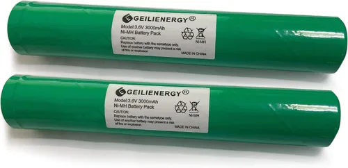 Batería de 3.6 V 3000 mAh 75375 compatible con baterías Stinger 75375 75175 75176 LED HP, XT, DS, PolyStinger, Pelican M9, FL126 (2 unidades)