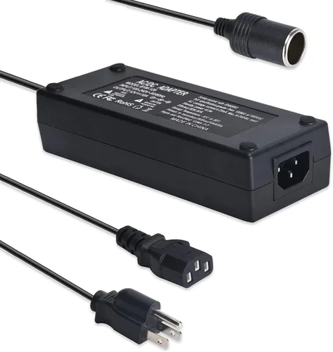 Miniatura 9 de Convertidor de CA a CC 2 A, enchufe para encendedor de cigarrillos de automóvil, transformador adaptador de fuente de 120 V a 12 V para bomba